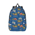 thumbnail image 1 of Naloa Canvas Backpack for Men Women Construction Vehicles Print Rucksack Casual Travel Daypack Large and Small Durable College Tote Satchel Bookbag for Teens, 1 of 8