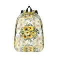 thumbnail image 1 of Naloa Canvas Backpack for Men Women Daisies And Wildflowers Print Rucksack Casual Travel Daypack Large and Small Durable College Tote Satchel Bookbag for Teens, 1 of 8