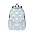 thumbnail image 1 of Naloa Canvas Backpack for Men Women Dog Print Rucksack Casual Travel Daypack Large and Small Durable College Tote Satchel Bookbag for Teens, 1 of 8