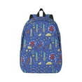 thumbnail image 1 of Naloa Canvas Backpack for Men Women New-York City Print Rucksack Casual Travel Daypack Large and Small Durable College Tote Satchel Bookbag for Teens, 1 of 8