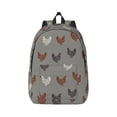 thumbnail image 1 of Naloa Canvas Backpack for Men Women Rooster Print Rucksack Casual Travel Daypack Large and Small Durable College Tote Satchel Bookbag for Teens, 1 of 8