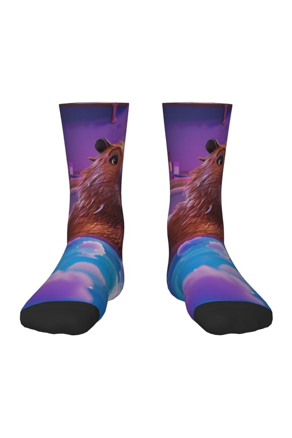 Capybara Bathtub Fun Kids Socks Unisex Kids and Toddlers' Crew Socks, ,1 Pairs