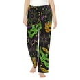 thumbnail image 1 of Naloa Carnival Mardi Gras3 Print Women’s Ultra-Soft Comfy Pajama Lounge Pants with Pockets & Drawstring, 1 of 8