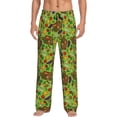 thumbnail image 1 of Naloa Carrot Eggplant Pajama Pants Men, PJ Bottoms, Sleep & Lounge Pants-Small, 1 of 6