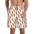 thumbnail image 1 of Naloa Carrot Men's Beach Shorts, Surfing shorts, Swim trunks, Quick Dry Swim Trunks for Surfing Beach Fun - Large, 1 of 9