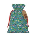 thumbnail image 1 of Naloa Cars Transportation Drawstring Christmas Bags, 3D Xmas Gift Bags, Christmas Wrapping Bags, Xmas Goodie Bags, Treat Pouch Bags, Party Favor Bags-, 1 of 9