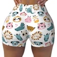 thumbnail image 1 of Naloa Cartoon Animals Biker Shorts for Women Seamless Scrunch Short Women’s Yoga Shorts for Gym Running Sport Shorts - X-Large, 1 of 9