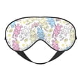 thumbnail image 1 of Naloa Cartoon Bunny Print Sleep Mask for Sleeper, Light Blocking Sleeping Eye Mask for Women Men, Eye Shade with Adjustable Strap for Travel, Nap,Meditation, 1 of 7