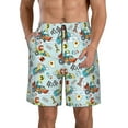 thumbnail image 1 of Naloa Cartoon Car Racing Men's Beach Shorts, Surfing shorts, Swim trunks, Quick Dry Swim Trunks for Surfing Beach Fun - X-Large, 1 of 9