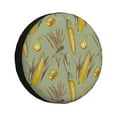 thumbnail image 1 of Naloa Cartoon Corn and Wheat PVC Leather Spare Tire Wheel Cover Spare Tire Cover, for Car Truck SUV Camper Trailer Universal Fit(14-17in)-14 inch, 1 of 6