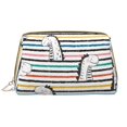 thumbnail image 1 of Naloa Cartoon Dinosaurs Leather Makeup Bag for Purse Travel, Portable Small Cosmetic Organizer for Women and Girls, Make up Bag with Zipper, 1 of 8