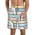 thumbnail image 1 of Naloa Cartoon Dinosaurs Men's Beach Shorts, Surfing shorts, Swim trunks, Quick Dry Swim Trunks for Surfing Beach Fun - Large, 1 of 9