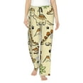 thumbnail image 1 of Naloa Cartoon Dinosaurs Print Women’s Ultra-Soft Comfy Pajama Lounge Pants with Pockets & Drawstring, 1 of 8