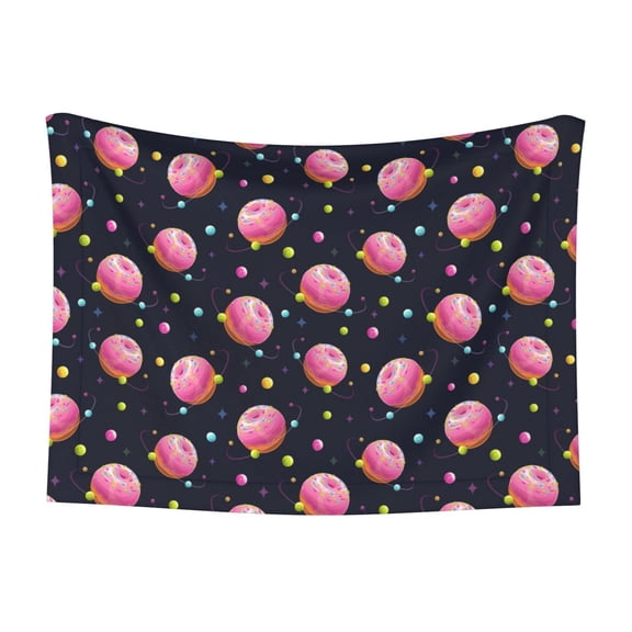 Naloa Cartoon Donut Planets Dog Blanket, 3 Sizes Cat Blanket for Indoor Cats Large Medium Small Dog Gifts-Medium