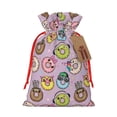 thumbnail image 1 of Naloa Cute Donuts Drawstring Christmas Bags, 3D Xmas Gift Bags, Christmas Wrapping Bags, Xmas Goodie Bags, Treat Pouch Bags, Party Favor Bags-Medium, 1 of 9