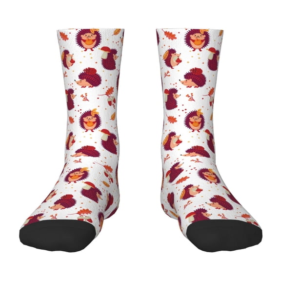 Naloa Cartoon Hedgehogs Kids Socks Unisex Kids and Toddlers' Crew Socks, ,1 Pairs