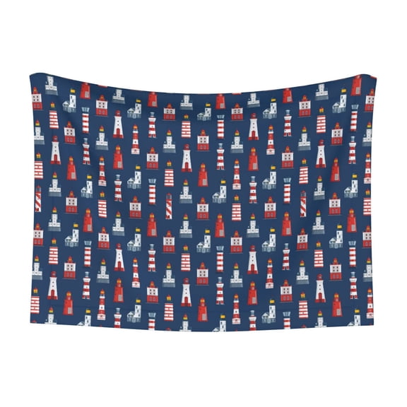 Naloa Cartoon Lighthouse Dog Blanket, 3 Sizes Cat Blanket for Indoor Cats Large Medium Small Dog Gifts-Small