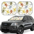 thumbnail image 1 of Naloa Cartoon Monkey 2 Piece Foldable Car Sun Shades, Car Windshield Sunshade, Front Window Sunshade for Car, Truck, SUV - Large, 1 of 1