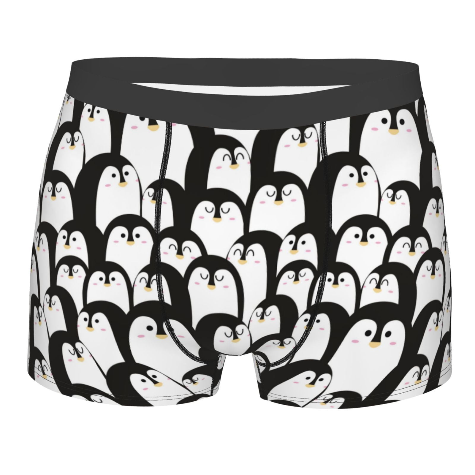 Naloa Cartoon Penguin Print Mens Underwear - Boxers for Men, Classic ...