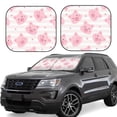 thumbnail image 1 of Naloa Cartoon Pig 2 Piece Foldable Car Sun Shades, Car Windshield Sunshade, Front Window Sunshade for Car, Truck, SUV - Large, 1 of 7