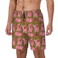thumbnail image 1 of Naloa Cartoon Pigs Print Men Swim Trunks with Compression Liner ,Board Shorts,Men's Swim Shorts with Drawstring and Elastic Waistband-3X-Large, 1 of 6