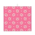 thumbnail image 1 of Naloa Cartoon Pigs and Hearts Dish Drying Mat for Kitchen Counter, Heat Resistant Drainer Mats, Absorbent Draining Mat,Dish Rack Pad,16"x18", 1 of 8