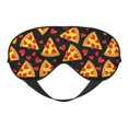 thumbnail image 1 of Naloa Cartoon Pizza Print Sleep Mask for Sleeper, Light Blocking Sleeping Eye Mask for Women Men, Eye Shade with Adjustable Strap for Travel, Nap,Meditation, 1 of 7
