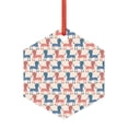 thumbnail image 1 of Naloa Cartoon Poodle Dog Acrylic Santa Tree Decorations Christmas Hanging Pendant for Christmas Winter New Year Party Hanging Decorations-Hexagon, 1 of 7