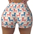 thumbnail image 1 of Naloa Cartoon Poodle Dog Biker Shorts for Women Seamless Scrunch Short Women’s Yoga Shorts for Gym Running Sport Shorts - XX-Large, 1 of 9