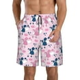 thumbnail image 1 of Naloa Cartoon Poodle Dog Men's Beach Shorts, Surfing shorts, Swim trunks, Quick Dry Swim Trunks for Surfing Beach Fun - X-Large, 1 of 9