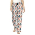 thumbnail image 1 of Naloa Cartoon Poodle Dog Print Women’s Ultra-Soft Comfy Pajama Lounge Pants with Pockets & Drawstring, 1 of 8
