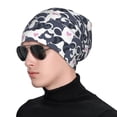thumbnail image 1 of Naloa Cartoon Raccoon Soft Beanie Hat, Knit Beanie Daily Beanie in Fine Knit for Women Men Winter Travel, Outdoor, 1 of 7