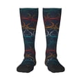 thumbnail image 1 of Naloa Cartoon Sharks Thigh High Socks Extra Long Stretchy Sock Women Over Knee High Opaque Stocking Daily Wear, 1 of 6