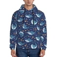 thumbnail image 1 of Naloa Cartoon Sharks2 Men's Casual Hooded Collar Drawstring Hoodies Pullover Sweatshirts Casual Long Sleeve Shirts-X-Large, 1 of 7