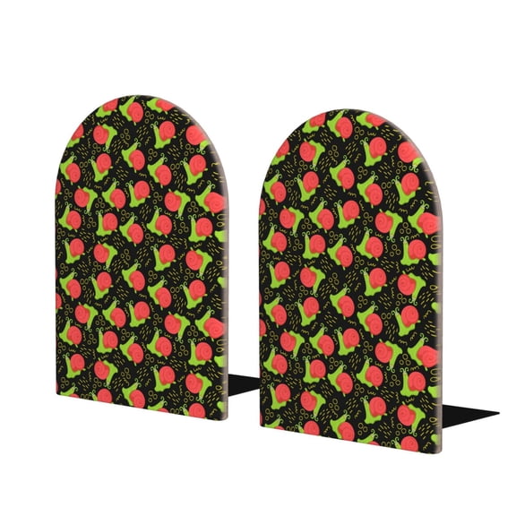 Naloa Cartoon Snail 2 Pcs Bookend Large Capacity Office Book Ends for Home Office Library School Study Decoration