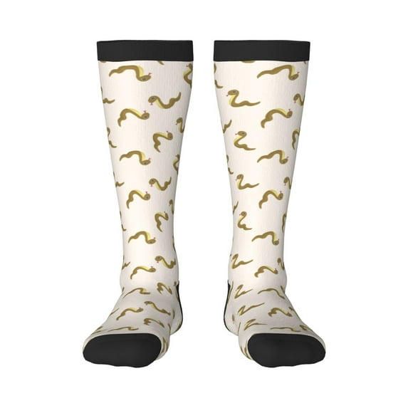 Naloa Cartoon Snake Thigh High Socks Extra Long Stretchy Sock Women Over Knee High Opaque Stocking Daily Wear
