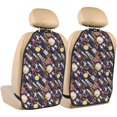 thumbnail image 1 of Naloa Cartoon Space 1 2Pcs Anti-Kick Back Seat Cover Kick Mat, Car Seat Protector with 3 Storage Pockets, 1 of 8