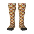 thumbnail image 1 of Naloa Cartoon Sunflowers Thigh High Socks Extra Long Stretchy Sock Women Over Knee High Opaque Stocking Daily Wear, 1 of 6
