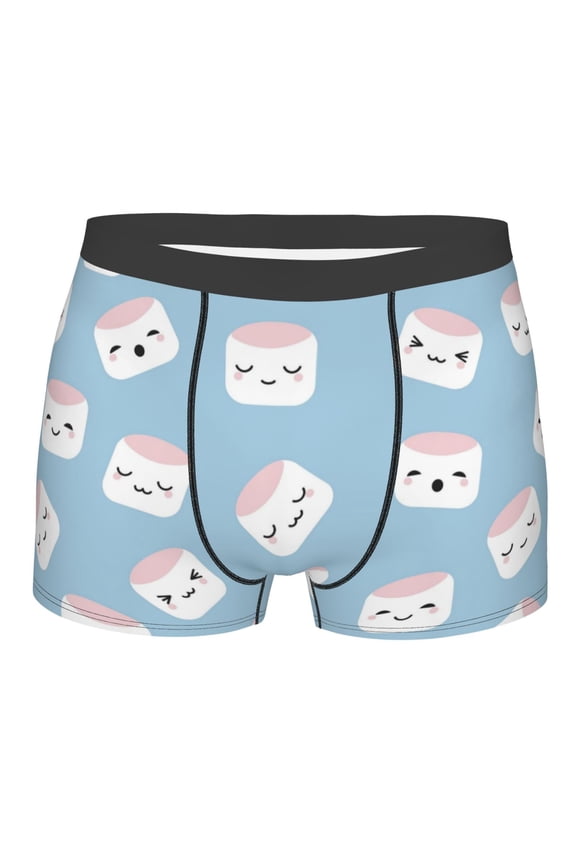 Cartoon Sushi Print Mens Underwear - Boxers for Men, Classic Briefs for Men