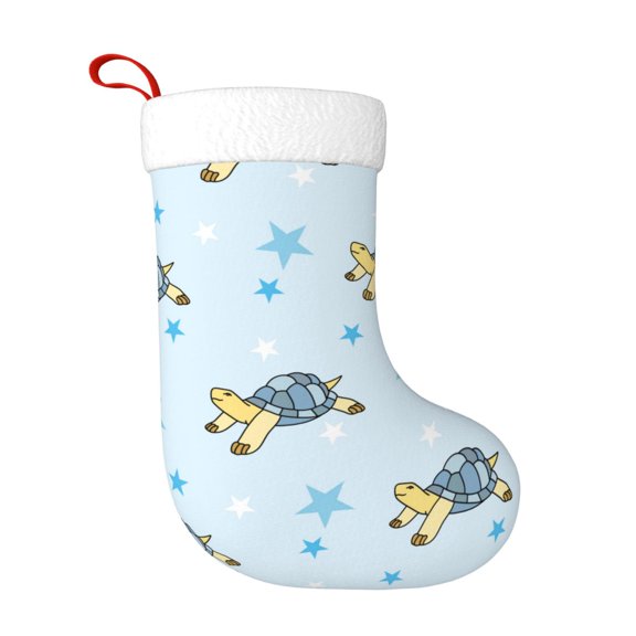 Naloa Cartoon Turtle Christmas Stockings Decorations, Xmas Ornaments, DIY Personalized Farmhouse Decor for Home Family Party Tree