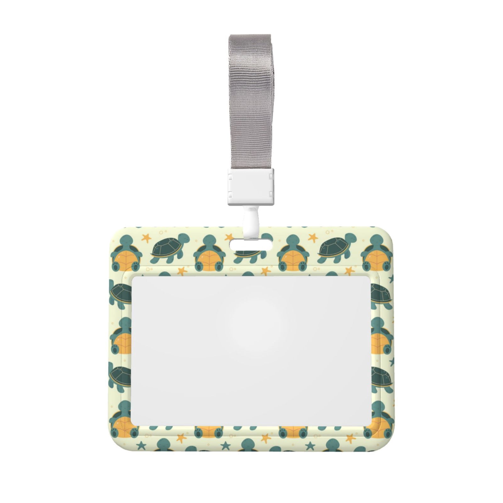 Turtle Credit Card Naloa Cartoon Turtles Card Badge Holder Work Badge Sleeve for Office ...