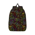 thumbnail image 1 of Naloa Casino Icons Canvas Backpack for Men Women Rucksack Casual Travel Daypack College Tote Satchel Bookbag for Teens-Medium, 1 of 7
