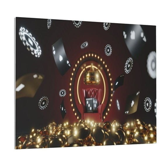 Naloa Casino King And Playing Cards Print Canvas Bathroom Wall Art,Bathroom Wall Art Decoration, Canvas Poster Prints,Decorative Paintings for Living Room, Bathroom, Kids Room