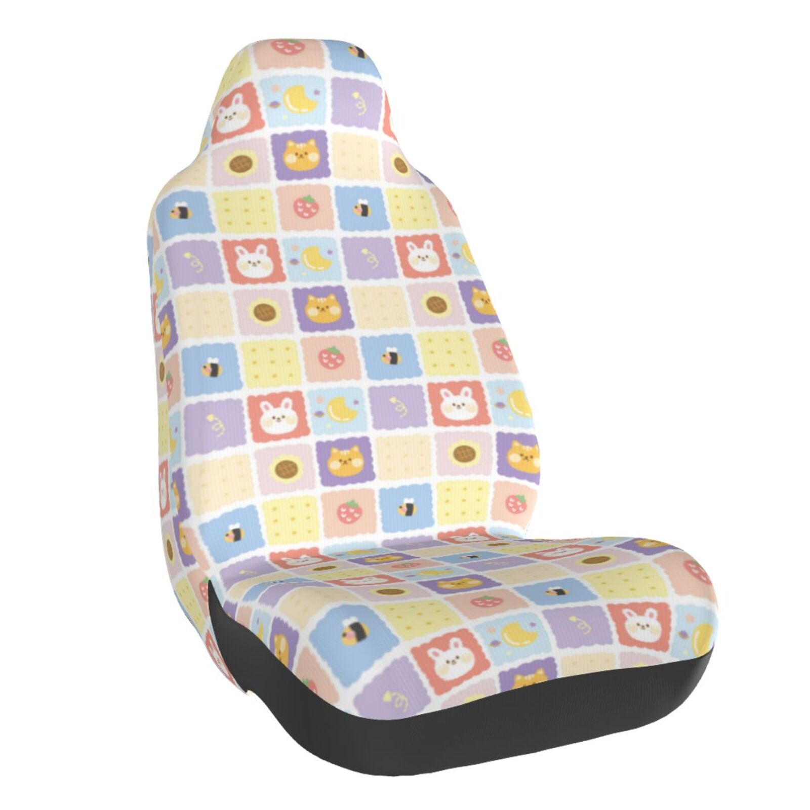 Rabbit Bunny Pattern Print Universal Fit Car Seat Cover