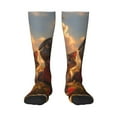 thumbnail image 1 of Naloa Cat Dog Friendship Thigh High Socks Extra Long Stretchy Sock Women Over Knee High Opaque Stocking Daily Wear, 1 of 6