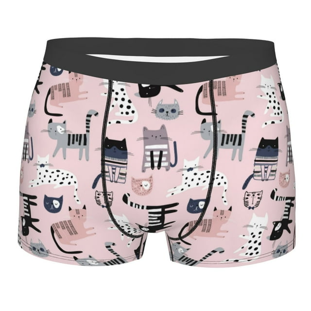Naloa Cat Print Mens Underwear - Boxers for Men, Classic Briefs for Men ...