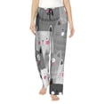 thumbnail image 1 of Naloa Cats Group Print Women’s Ultra-Soft Comfy Pajama Lounge Pants with Pockets & Drawstring, 1 of 8