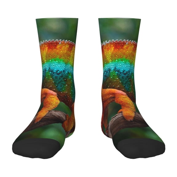 Naloa Chameleon Kids Socks Unisex Kids and Toddlers' Crew Socks, ,1 Pairs