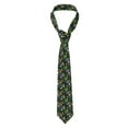thumbnail image 1 of Naloa Chamomile Print Solid Color Tie Formal Necktie for Men，Suitable for business, daily life, work, 1 of 5