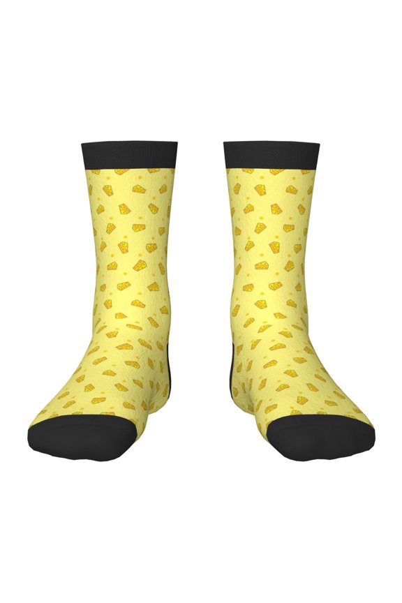 Cheese 1 Kids Socks Unisex Kids and Toddlers' Crew Socks, ,1 Pairs